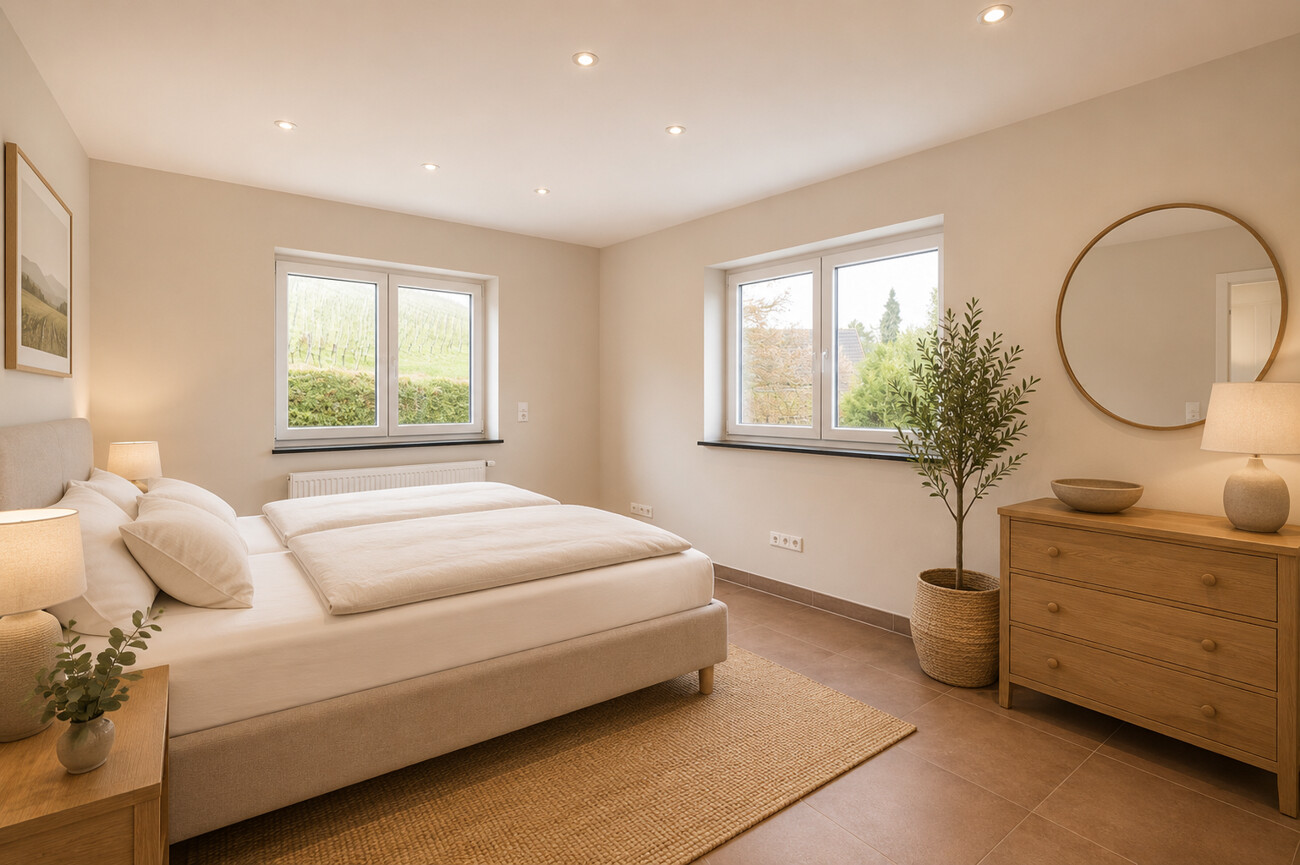 Schlafzimmer im Erdgeschoss · Visualisierung